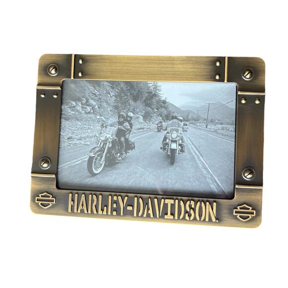 Harley Davidson Metal Picture Frame - Picture 1 of 2